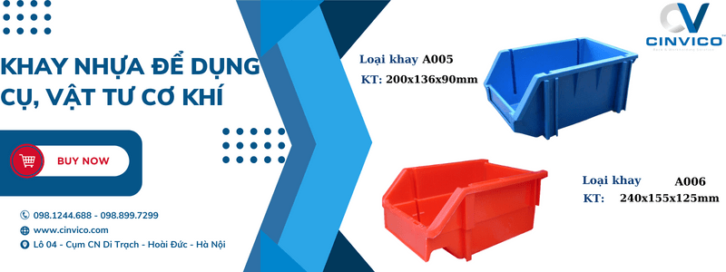 Thông số kỹ thuật khay nhựa Leanpro
