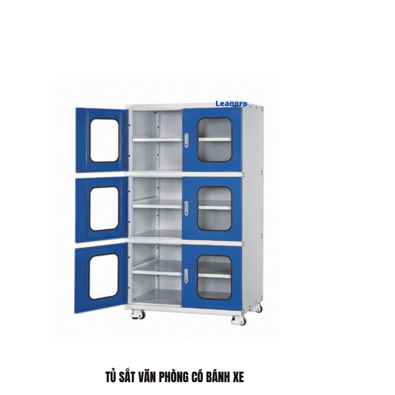 Tủ sắt văn phòng có bánh xe