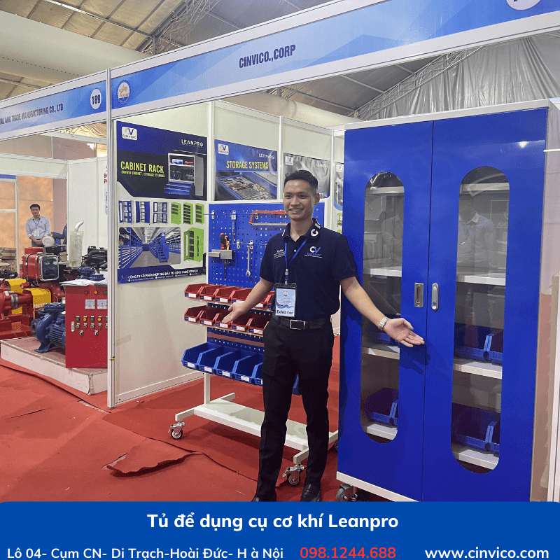 Hình ảnh thực tế của tủ dụng cụ cơ khí leanpro 