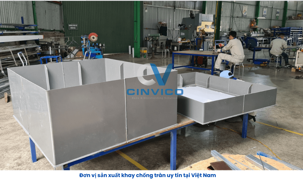 đơn vị cung cấp về khay chống tràn hóa chất Leanpro