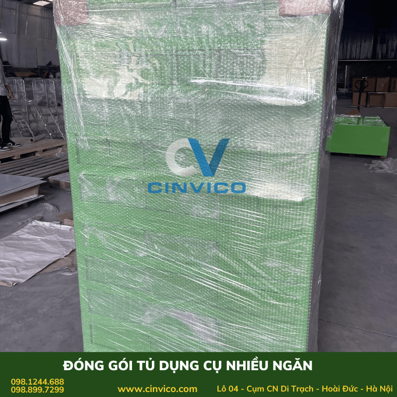 Đóng gói tủ dụng cụ nhiều ngăn Leanpro 