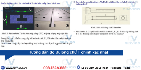Hướng dẫn đo bulong chữ T chính xác nhất
