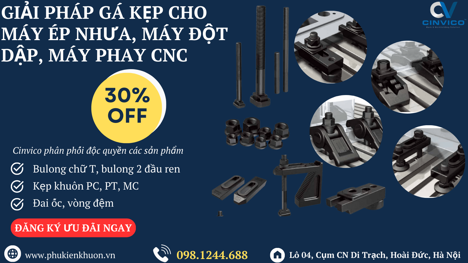 kẹp khuôn PC 100