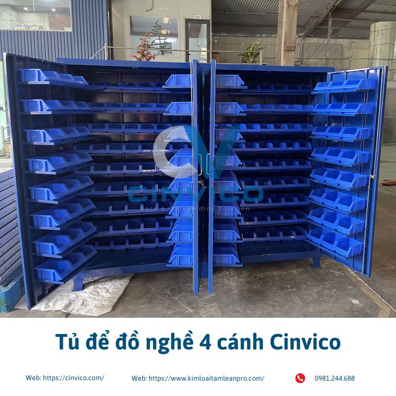 Tủ để đồ nghề 4 cánh Cinvico 