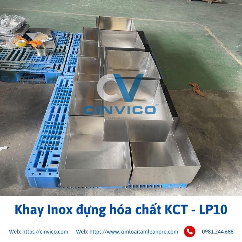 Khay Inox đựng hóa chất KCT - LP10