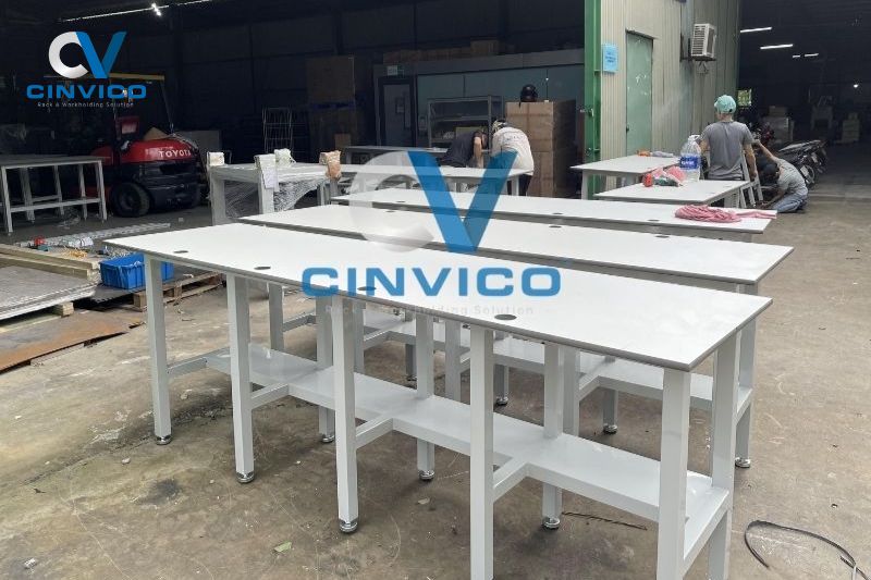 Cinvico - Xưởng sản xuất bàn Inox các loại theo yêu cầu giá rẻ