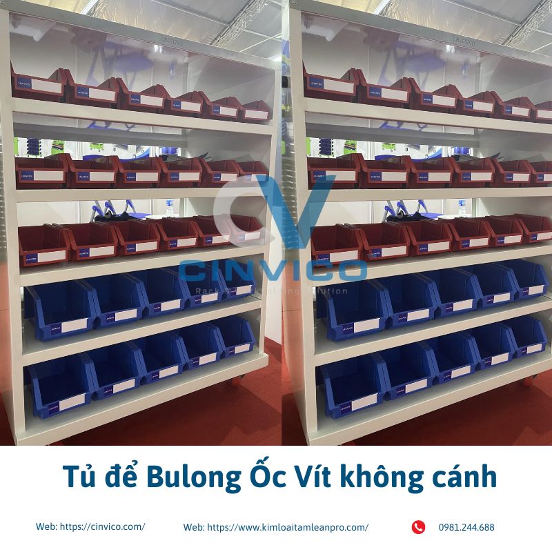 Tủ để Bulong Ốc Vít không cánh