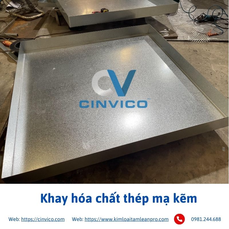 Khay hóa chất thép mạ kẽm 