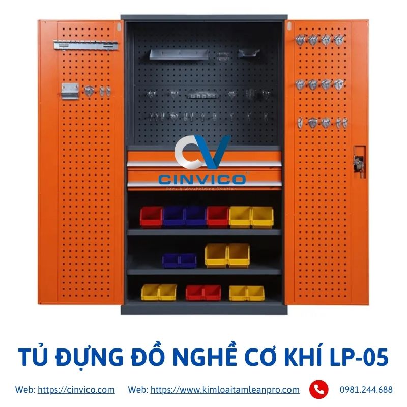 hình ảnh thực tế sản phẩm tủ đựng đồ nghề cơ khí LP-05 tại Cinvico