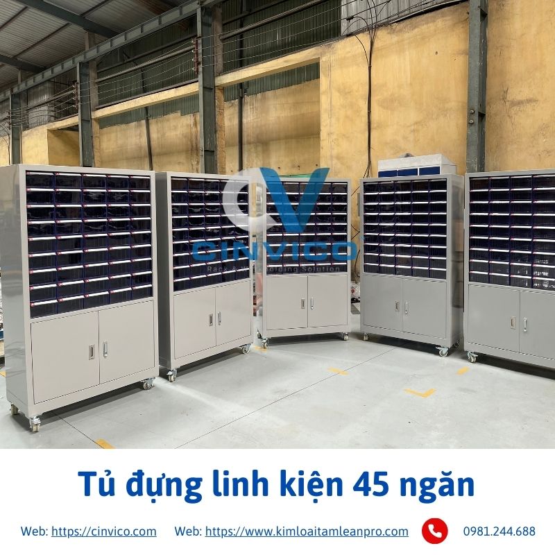 Tủ đựng linh kiện 45 ngăn
