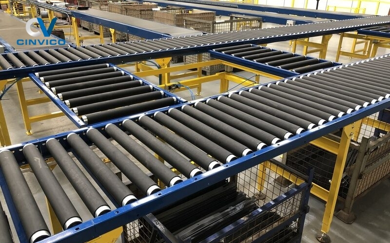 Một trong những loại con lăn băng tải được sử dụng hiện nay