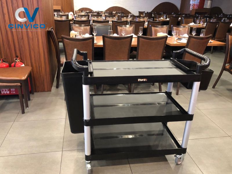 Xe đẩy đồ ăn bằng nhựa