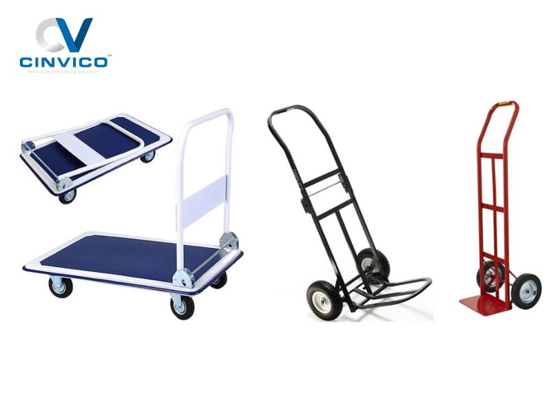 Top 5 loại xe đẩy hàng trong kho thông dụng nhất hiện nay