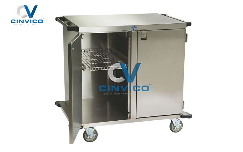 So sánh sơn tĩnh điện, mạ kẽm và Inox cho xe đẩy hàng