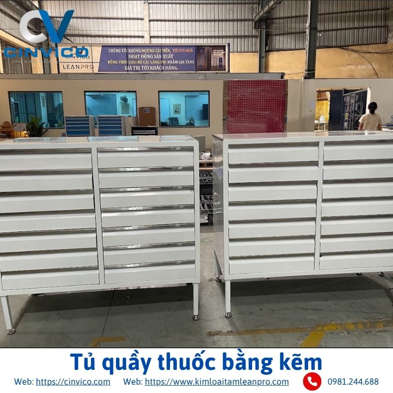 Tủ quầy thuốc bằng kẽm