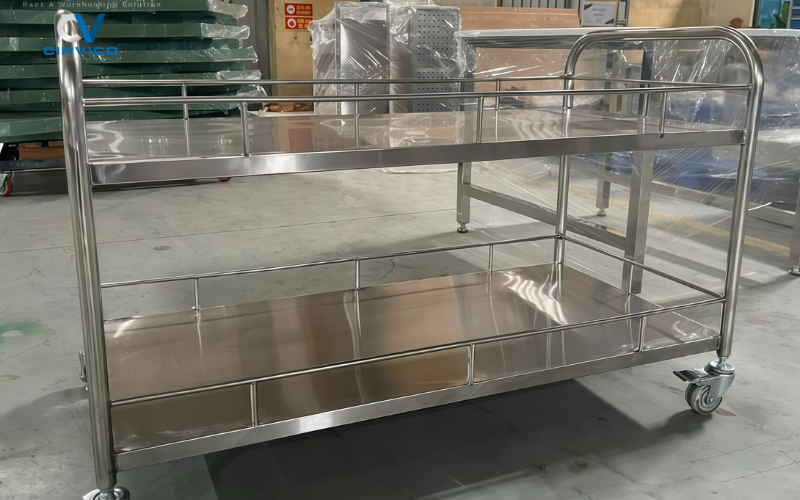 Top 5 mẫu xe đẩy inox 304 bền đẹp, được sử dụng nhiều nhất hiện nay