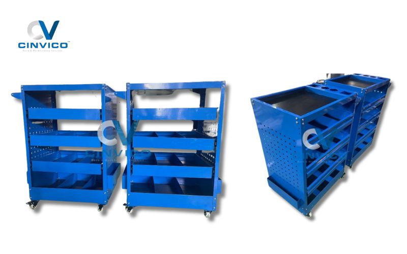 Xe đẩy dụng cụ 4 tầng Leanpro XD-LP01