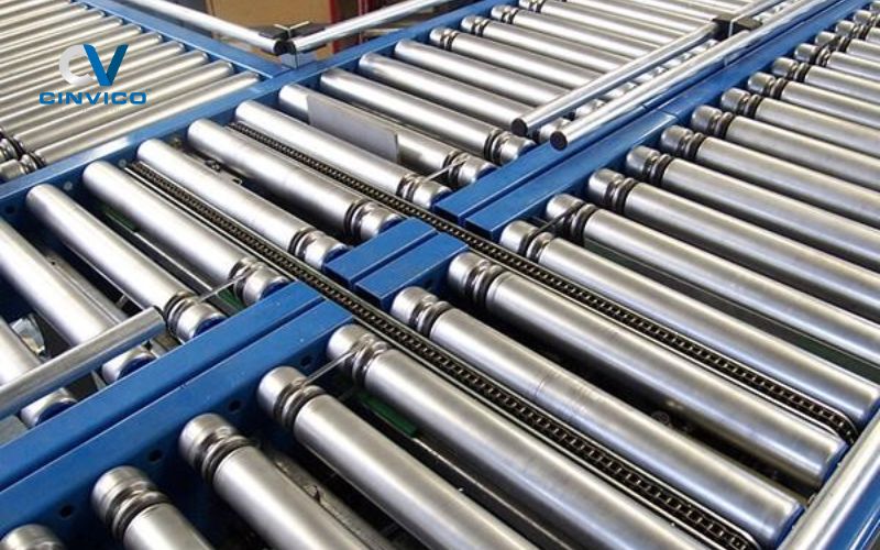 Ưu nhược điểm của băng tải con lăn thép trong sản xuất