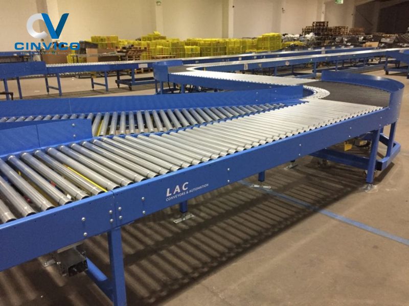 Băng tải con lăn xếp Cinvico