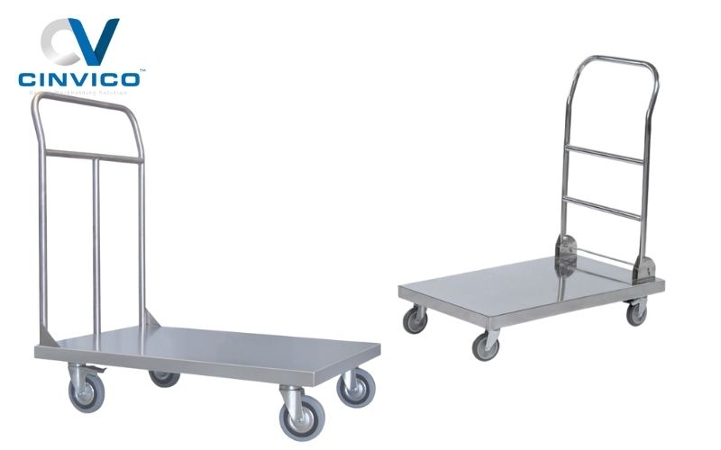 Xe đẩy hàng giá rẻ - Báo giá vỏ tủ, gia công & lắp đặt trọn gói tại Cinvico