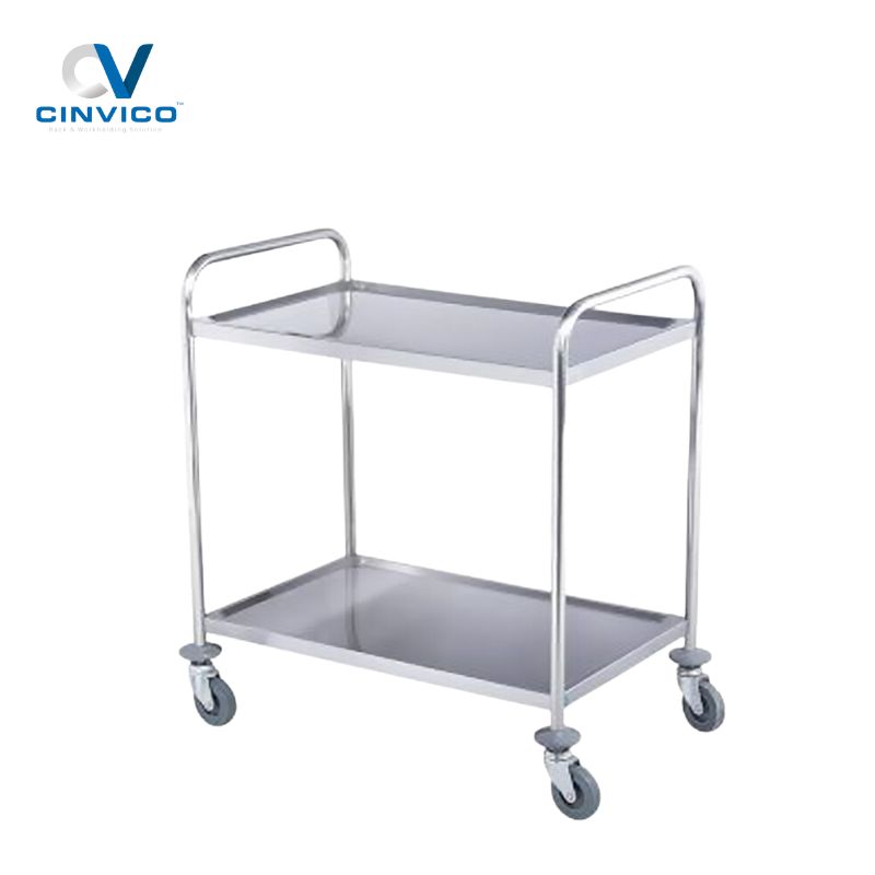 Xe đẩy hàng 4 bánh tải trọng 150-1000kg cho xưởng sản xuất, kho hàng, nhà máy. Cinvico hướng dẫn chọn loại phù hợp theo ngành, ngân sách & tiêu chuẩn 5S.
